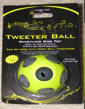 Whistling Tweeter Dog Ball by Hyper Pet