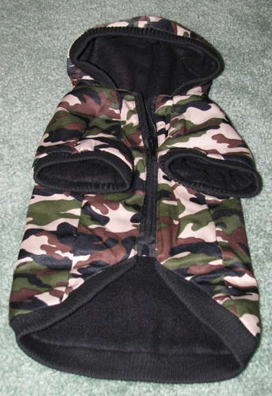 Camouflage Hoodie with Zipper