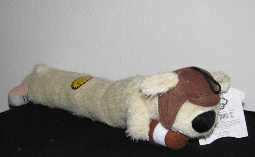 Football Loofa Dog Toy that Squeaks
