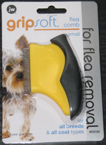 Flea Removal Comb in Black and Yellow